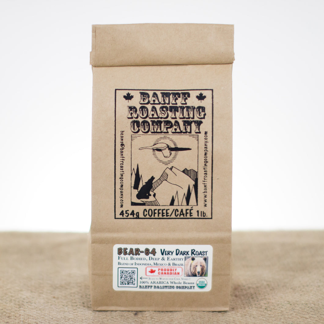 Bear 64 *1lb Bag* - Very Dark, Organic - Banff Roasting Company Ltd.