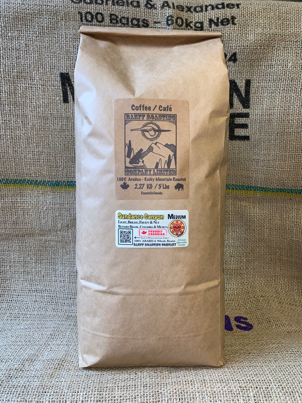 Sundance Canyon *5lb bag* - Medium, Rainforest - Banff Roasting Company Ltd.