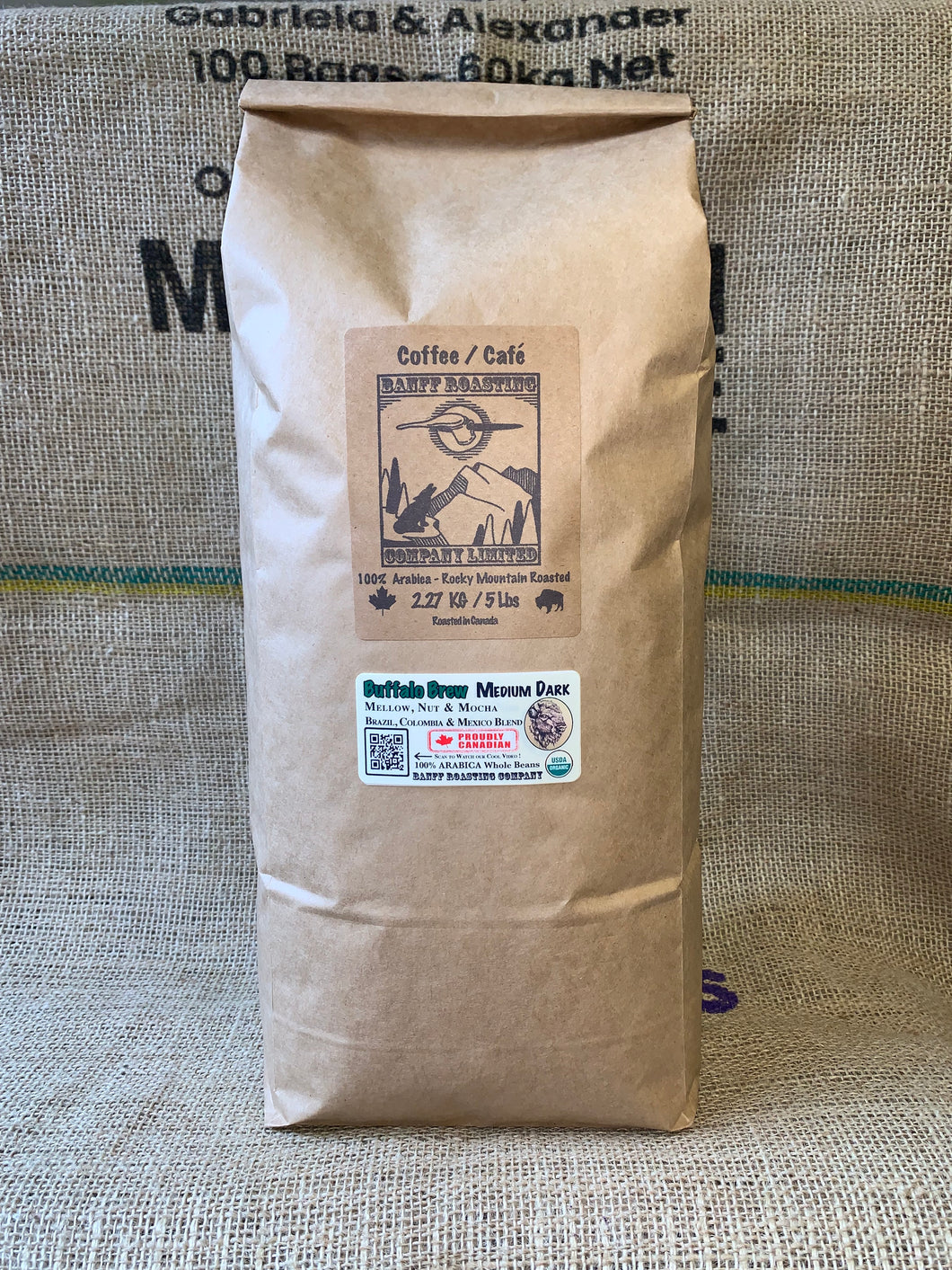 Buffalo Brew  *5lb bag* - Medium Dark - Banff Roasting Company Ltd.